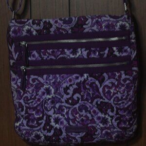 Vera Bradley Purple Floral Crossbody Bag